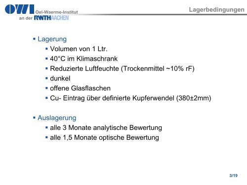 Eingangsanalytik 2 - Institut für wirtschaftliche Oelheizung e.V. IWO