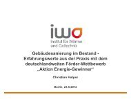 Vortrag Christian Halper, IWO - Institut für wirtschaftliche Oelheizung ...