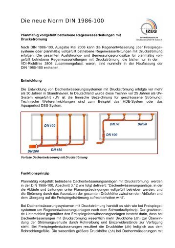Die neue Norm DIN 1986-100 - IZEG