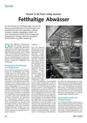 Fetthaltige Abwässer - IZEG