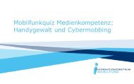 Mobilfunkquiz Medienkompetenz: Handygewalt und Cybermobbing