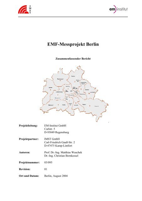 EMF-Messprojekt Berlin - Informationszentrum Mobilfunk