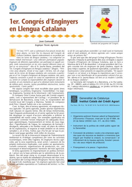 L - Col·legi Oficial d'Enginyers Tècnics Agrícoles de Catalunya