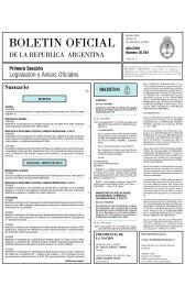 BOLETIN OFICIAL - Centro de Corredores