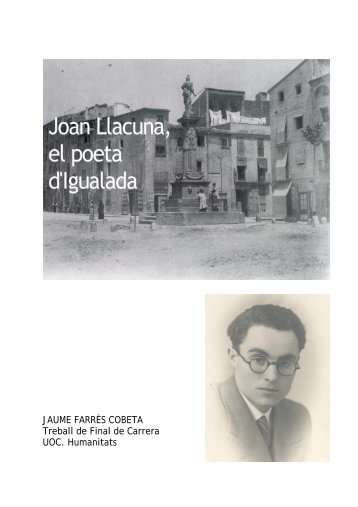 Joan Llacuna, el poeta d'Igualada