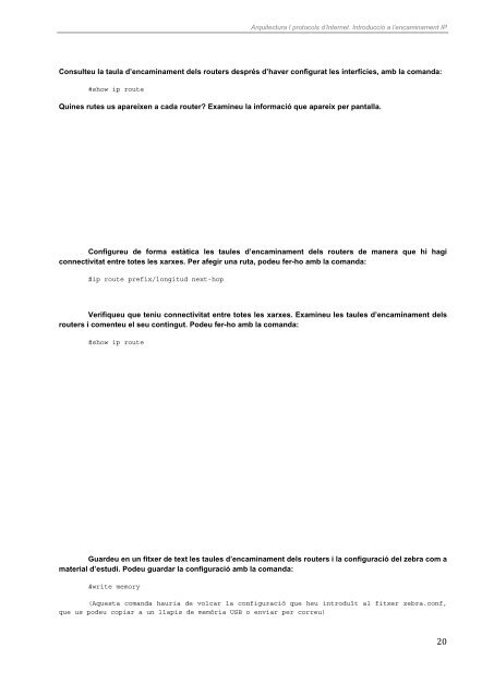 Pràctica 3. Routing Information Protocol