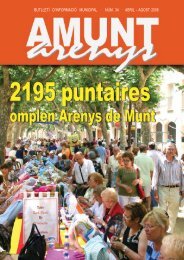 amunt 34 bo.pmd - Ajuntament d'Arenys de Munt