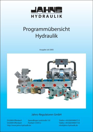 Programmübersicht Hydraulik - Jahns-Regulatoren GmbH