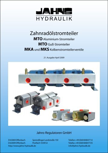 ZahnradÃ¶lstromteiler - Jahns-Regulatoren