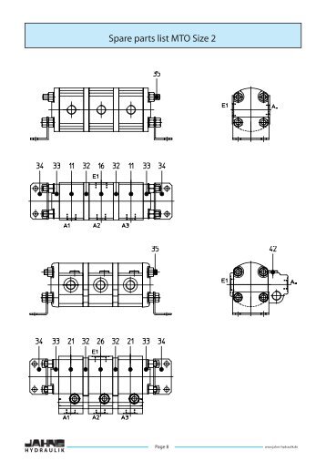 Spare parts list MTO Size 2