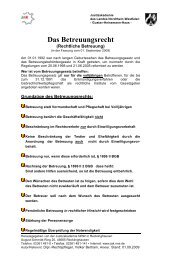 Das Betreuungsrecht - Justizakademie Nordrhein-Westfalen