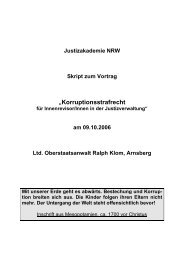 Korruptionsstrafrecht Innenrevisoren - Justizakademie Nordrhein ...