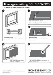 Montageanleitung SCHEIBENFIXS - Der Jalousienladen