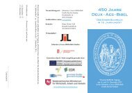 450 Jahre Deux-Aes-Bibel - Johannes a Lasco Bibliothek