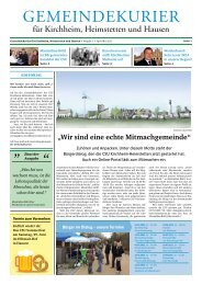 Gemeindekurier April/Mai 2013, Ausgabe 1