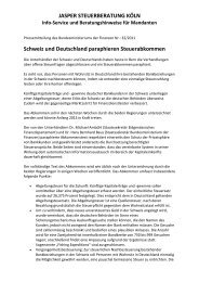 Schweiz und Deutschland paraphieren Steuerabkommen - Jasper ...