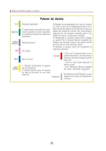 participarea copiilor si tinerilor - Childrights.md# Portal Web pentru ...