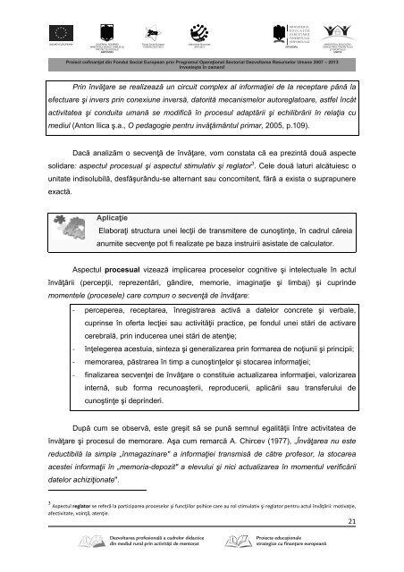 STILURI DE PREDARE, STILURI DE ÎNVĂȚARE - Modul 3