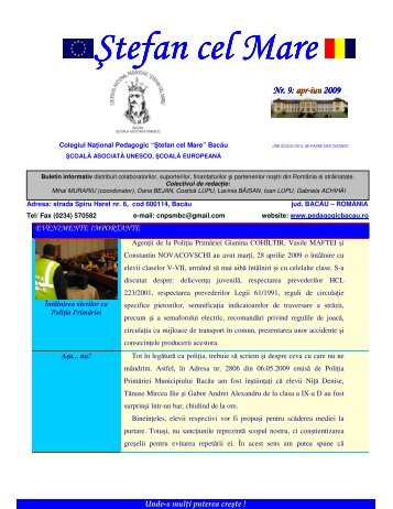 Nr. 9 - Colegiul National Pedagogic "Stefan cel Mare"