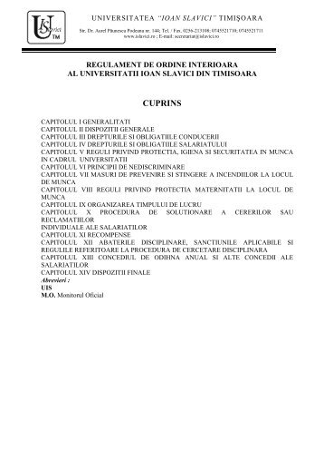 Anexa III.3 Regulament de ordine interoara UIS.pdf - Ioan Slavici