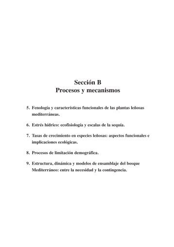 Fenología y características funcionales de las plantas ... - Globimed