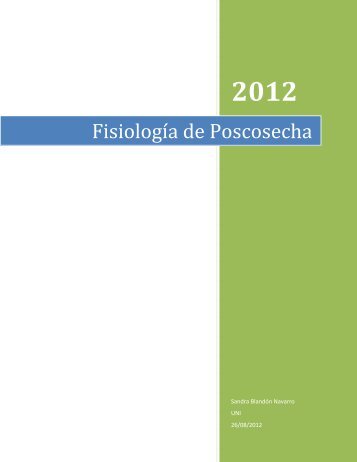 Fisiología de Poscosecha - Sandra Blandón Blog´s