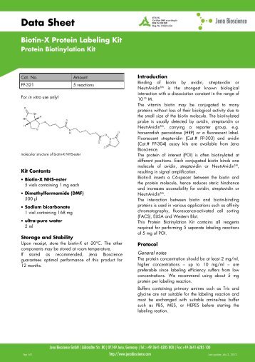 Data Sheet - Jena Bioscience