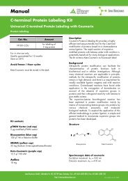 Manual C-terminal Protein Labeling Kit - Jena Bioscience