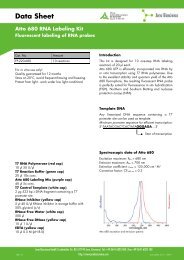 Data Sheet Atto 680 RNA Labeling Kit - Jena Bioscience