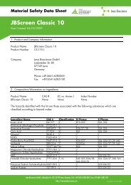 Material Safety Data Sheet JBScreen Classic 10 - Jena Bioscience