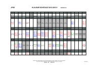 JFKS KLAUSUR SCHEDULE 2012-2013/1 VERSION 2.0