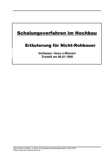 Schalungsverfahren im Hochbau - Jitab.de