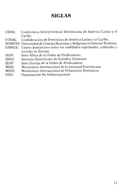 1998 Bolonia - Conferencia Interprovincial de Dominicos de ...
