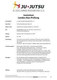 Landes-Dan-Prüfung - Ju-Jutsu-Verband Rheinland-Pfalz e.V.