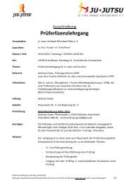 Prüferlizenzlehrgang - Ju-Jutsu-Verband Rheinland-Pfalz e.V.