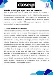 História completa de Close Up (PDF) - Unilever