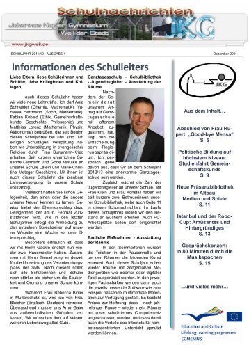 Ausgabe 1 - Johannes-Kepler-Gymnasium