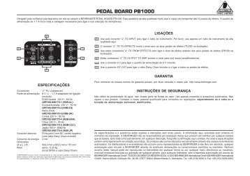 PEDAL BOARD PB1000 - Behringer