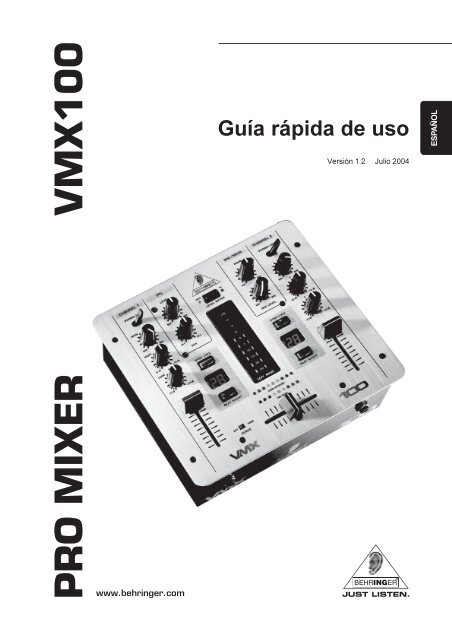 PRO MIXER VMX100 - Behringer