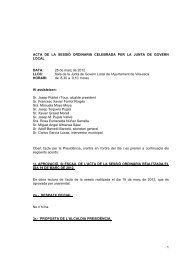 acta de la sessió ordinaria celebrada per la - Ajuntament de Vila-seca