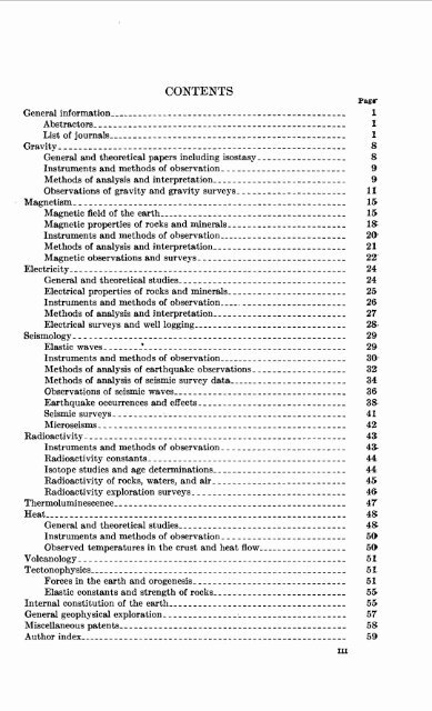 Geophysical Abstracts 152 January-March 1953