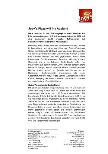 Download als PDF-Datei - Joey's Pizza