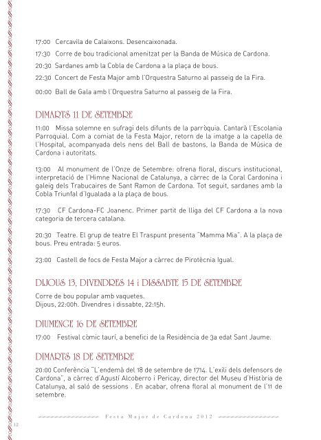 Cardona - Festa Major (Programa 2012) (1582.7 kb) - Festa Catalunya