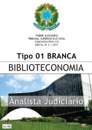 analista judiciário - biblioteconomia tipo 1 - Questões de Concursos