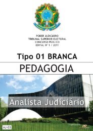analista judiciário - pedagogia - Questões de Concursos