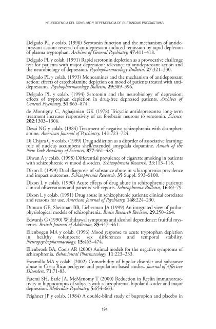 Neurociencia del consumo y dependencia de sustancias psicoactivas