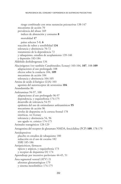 Neurociencia del consumo y dependencia de sustancias psicoactivas