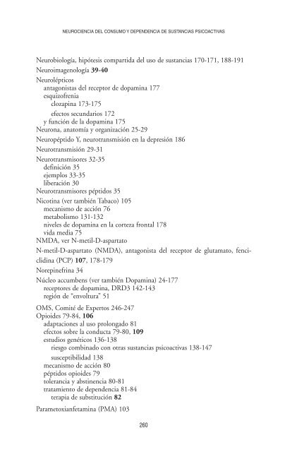 Neurociencia del consumo y dependencia de sustancias psicoactivas