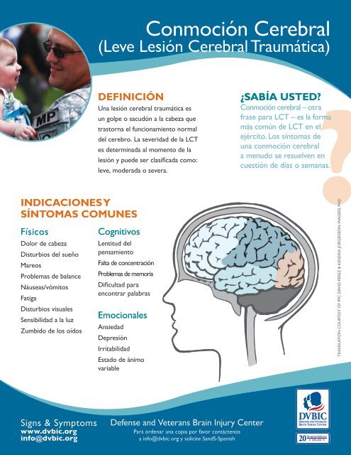 Conmoción cerebral o lesión en la cabeza