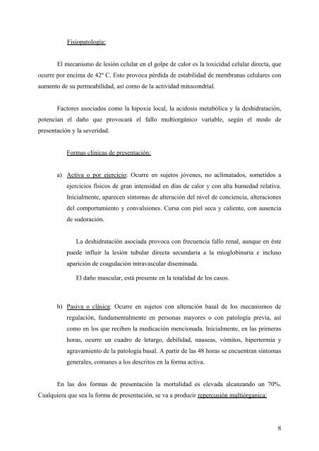 TRASTORNOS DE LA REGULACIÓN DE LA TEMPERATURA